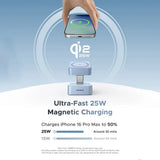 UGREEN 25W Qi2 MagFlow 2-in-1 Magnetic Wireless Charger – W752 – 55960B – 1 Year Warranty