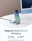 UGREEN 25W Qi2 MagFlow 2-in-1 Magnetic Wireless Charger – W756 – 1 Year Warranty