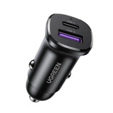 UGREEN 30W 2-Port Fast Car Charger (Space Grey) EC305