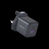 UGREEN 30W 2-Port GaN Fast Charger Space Grey UK