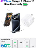 UGREEN 40W Dual Type-C Fast Charging Adapter – CD243