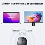 UGREEN Ergonomic Contoured-Shape Wireless Mouse Black - MU101
