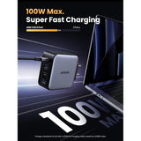 شاحن سريع UGREEN GaN بقوة 100 واط - المملكة المتحدة - CD226