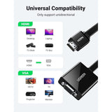 UGREEN HDMI To VGA+3.5mm Audio Converter 25CM - MM103