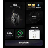 UGREEN HiTune Max5c Hybrid Active Noise-Cancelling Headphones Black - HP203