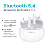 UGREEN HiTune P3 True Wireless Earbuds - Bluetooth / USB-C / White