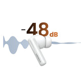 UGREEN HiTune T6s Hybrid Active Noise-Cancelling Earbuds White - WS205