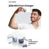 UGREEN Nexode 30W USB-C PD GaN Fast Charger UK -folding foot Black - CD305