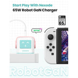 UGREEN Nexode 65W 3-Port GaN Fast Charger Pink Blue UK CD361