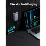شاحن UGREEN Nexode Pro فائق النحافة وسريع ثلاثي المنافذ بقوة 65 واط بتقنية GaN X753
