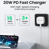 شاحن سريع UGREEN PD بقوة 20 واط، أبيض، المملكة المتحدة - CD137-W