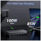 UGREEN Revodok Pro 13-in-1 USB-C Docking Station - HDMI / Ethernet / 100W PD / USB-A / SD/TF Card Slot / 3.5 mm Audio Jack
