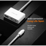 محول UGREEN من النوع C إلى HDMI + VGA – MM123