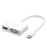 محول UGREEN من النوع C إلى HDMI + VGA – MM123