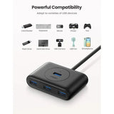UGREEN USB 3.0 Hub - 1 Meter / Black