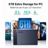علبة محرك أقراص صلبة UGREEN USB 3.0 إلى SATA 2.5 بوصة - US221