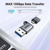 محول UGREEN من USB-A 3.0 إلى USB-C، رمادي - US276