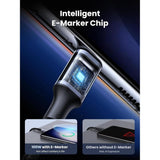 UGREEN USB-C Cable Aluminum Case with Braided 2m (Black) 100W US316