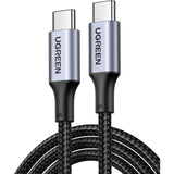 UGREEN USB-C Cable Aluminum Case with Braided 2m (Black) 100W US316