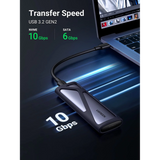 علبة محرك أقراص صلبة UGREEN USB-C إلى M.2 B-Key بسرعة 5 جيجابت في الثانية وطول 50 سم CM400