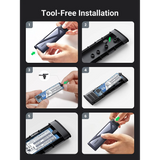 علبة محرك أقراص صلبة UGREEN USB-C إلى M.2 B-Key بسرعة 5 جيجابت في الثانية وطول 50 سم CM400