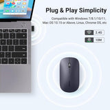 UGREEN Ultra Slim Portable Wireless Mouse (Black)-MU001
