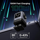 شاحن سريع UGREEN Uno بقوة 100 واط وأربعة منافذ بتقنية GaN - المملكة المتحدة - X688