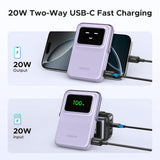 UGREEN Uno Magnetic Wireless Power Bank 10000mAh 20W Purple - PB572