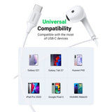 UGREEN Wired Earphones with Type-C Connector (White) EP101