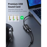UGREEN USB 2.0 External Sound Adapter (Black) US205