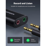 UGREEN USB 2.0 External Sound Adapter (Black) US205