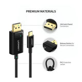 كابل HDMI مسطح من UGREEN بدقة 4K/60Hz بطول مترين - ED015