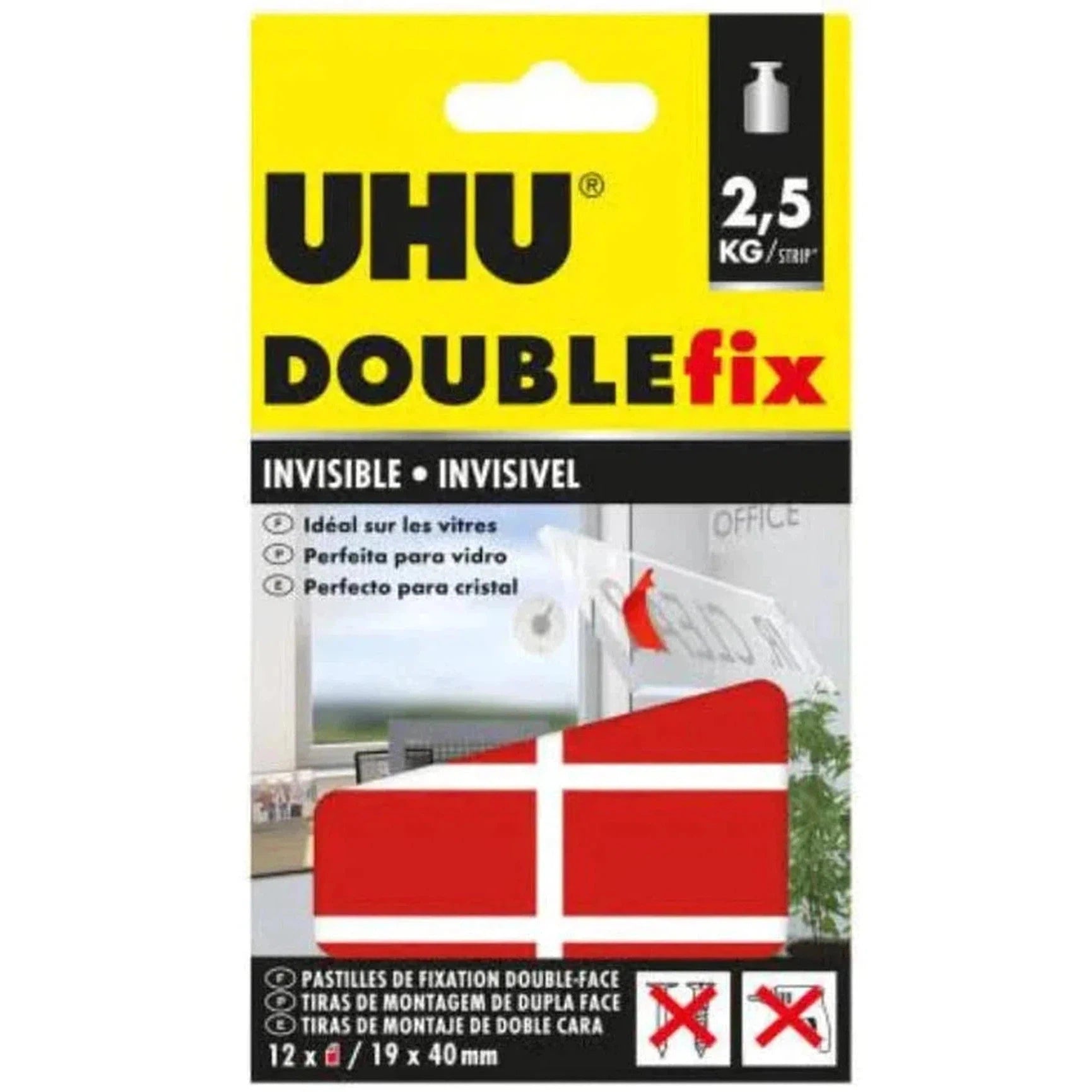 Uhu Double Fix Invisible Pads-Tapes And Adhesives-UHU-Star Light Kuwait