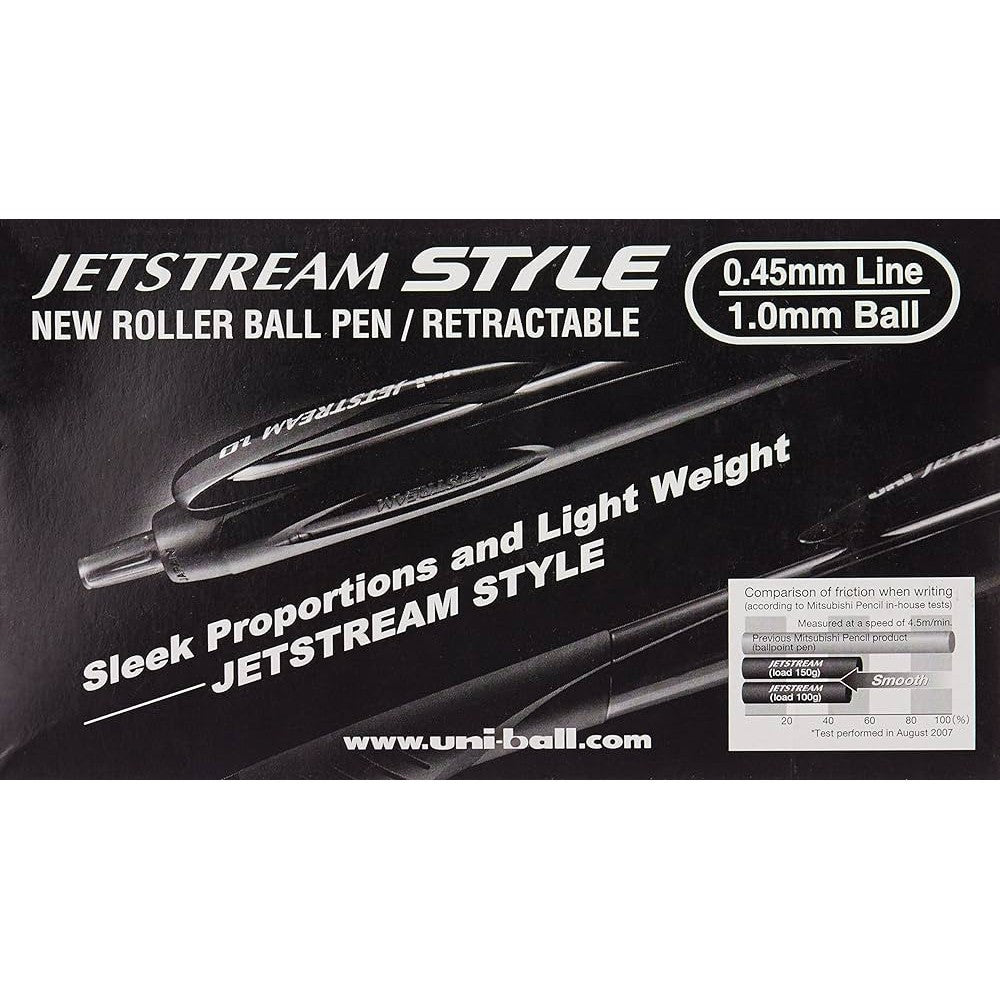 Uni Ball Jetstream Style Sxn-190 Roller Ball Pen 1.0Mm-Pens-UNI BALL-Black-Star Light Kuwait