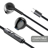 SIA SoundLink Wired Type-C Earphones with Mic & Volume – Black