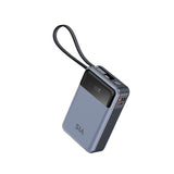 SIA Volt Link SIPB65WTC-GR POWER BANK 20K Mah 65W PD/PPS/QC WITH BUILT IN TYPE-C CABLE GRAY