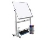 Double Sided Magnetic Whiteboard With Stand 90 x 120 Cm Bundle