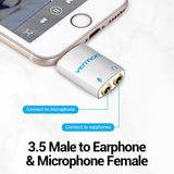 Vention BDBW0 3.5mm Audio Splitter Adapter Silver Metal