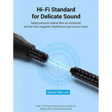 Vention Optical Fiber Audio Cable 1.5M Aluminum Alloy Type Gray
