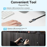 Vention USB 3.0 A Male to Female Extension Cable 0.5M Gray Braided
