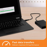 قرص صلب خارجي محمول WD Elements بسعة 1 تيرابايت، منفذ USB 3.0 / WDBUZG0010BBK