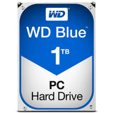 قرص صلب مكتبي WD Blue بسعة 1 تيرابايت، 5400 دورة في الدقيقة / SATA / 6 جيجابت/ثانية، ذاكرة تخزين مؤقتة 64 ميجابايت / 3.5 بوصة (WD10EZRZ)