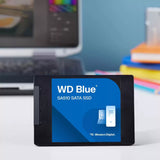 قرص صلب WD Blue SA510 بسعة 2 تيرابايت، من نوع SATA SSD، مقاس 2.5 بوصة، سرعة قراءة تصل إلى 560 ميجابايت/ثانية