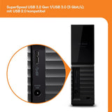 قرص صلب مكتبي WD My Book بسعة 12 تيرابايت ومنفذ USB 3.0، طراز WDBBGB0120HBK-EESN