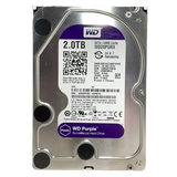 قرص صلب WD Purple بسعة 2 تيرابايت للمراقبة - 5400 دورة في الدقيقة، فئة SATA 6 جيجابت/ثانية، ذاكرة تخزين مؤقتة 64 ميجابايت، 3.5 بوصة، WD23PURZ