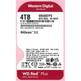 WD Red Plus 4TB NAS Hard Drive - 5400 RPM Class SATA 6Gb/s, CMR, 256MB Cache, 3.5 Inch - WD40EFPX