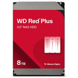 قرص صلب WD Red Plus بسعة 8 تيرابايت لأجهزة التخزين الشبكي (NAS) - سرعة 5400 دورة في الدقيقة، فئة SATA 6 جيجابت/ثانية، CMR، ذاكرة تخزين مؤقتة 128 ميجابايت، 3.5 بوصة - WD80EFPX