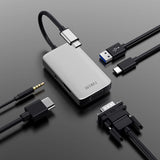 موزع USB-C متعدد الوظائف WIWU ALPHA 5 في 1