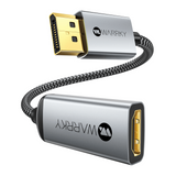 Warrky Display Port to HDMI Adapter - 4K 30 Hz 0.65FT/20CM