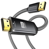 Warrky Display Port to HDMI Cable - 8K 60 Hz 1.8M